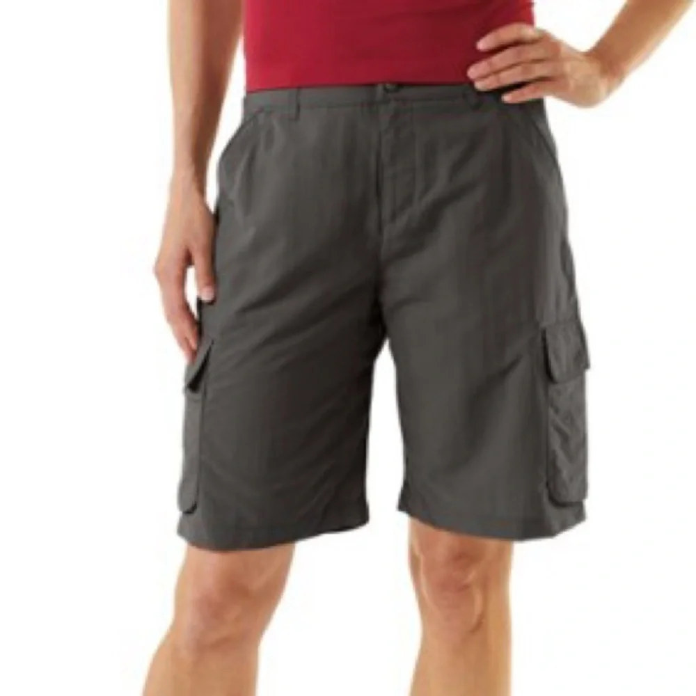 REI Sahara Shorts Gray Cargo Hiking Outdoor Women's 10
